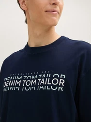 TOM TAILOR T-Shirt Dunkelblau/Hellblau/Blau