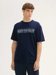 TOM TAILOR T-Shirt Dunkelblau/Hellblau/Blau