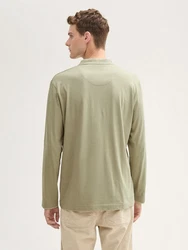 TOM TAILOR Langarmshirt mit Brusttasche pastellgrün