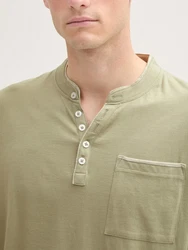 TOM TAILOR Langarmshirt mit Brusttasche pastellgrün