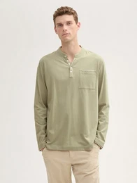 Langarmshirt Langarmshirt mit Brusttasche