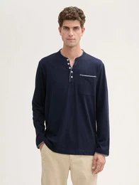 Langarmshirt Langarmshirt mit Brusttasche