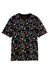 Next T-Shirt Mischfarben/Schwarz/Grau/Rot/Blau