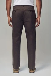 Next Chinohose Straight Fit Khaki/Dunkelgrün