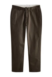 Next Chinohose Straight Fit Khaki/Dunkelgrün