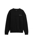 TOM TAILOR Denim Sweatshirt mit Textprint Schwarz/Hellblau