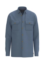 Fynch-Hatton Langarmhemd Blau/Hellblau/Grau/Dunkelblau