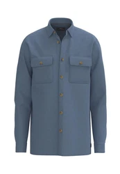 Fynch-Hatton Langarmhemd Blau/Hellblau/Grau/Dunkelblau