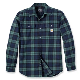 Outdoorhemd Herren Langarmhemd Flannel L/S Plaid Shirt