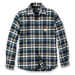 Outdoorhemd Herren Langarmhemd Flannel Plaid Shirt