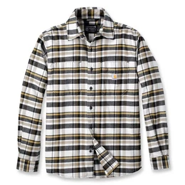 Outdoorhemd Herren Langarmhemd Flannel Plaid Shirt