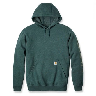 Carhartt Sleeve Logo Kapuzenpullover Dunkelgrün/Grün/Türkis/Blau/Dunkelblau/Hellblau Carhartt Sleeve Logo Kapuzenpullover Dunkelgrün/Grün/Türkis/Blau/Dunkelblau/Hellblau
