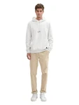 TOM TAILOR Rundhalspullover Hoodie Khaki/Beige/Weiß/Creme