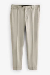 Next Anzughose Slim Fit Anzughose (1-tlg) Khaki/Beige
