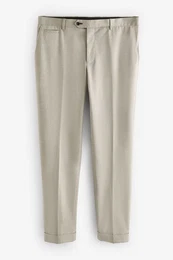Anzughose Slim Fit Anzughose mit Fischgrtmuster (1-tlg)