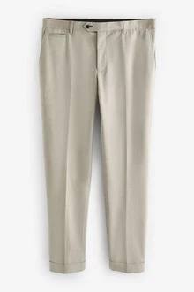 Next Anzughose Slim Fit Anzughose (1-tlg) Khaki/Beige