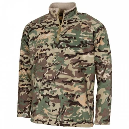 Langarmshirt Shirt Troyer Microfleece fr Outdoor.