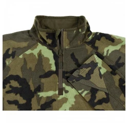 MFH Langarmshirt Troyer Microfleece Dunkelgrün