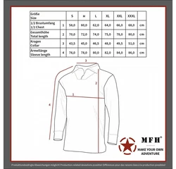 MFH Langarmshirt Troyer Microfleece Dunkelgrün