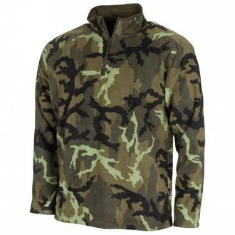 MFH Langarmshirt Troyer Microfleece Dunkelgrün