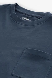 Next Stückgefärbtes T-Shirt aus schwerer Baumwolle Dunkelblau/Blau/Grau