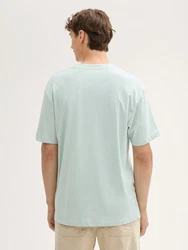TOM TAILOR T-Shirt Hellgrün/Grün/Hellblau/Blau/Türkis