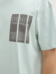 TOM TAILOR T-Shirt Hellgrün/Grün/Hellblau/Blau/Türkis