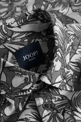 Joop Jeans Langarmhemd Dunkelgrau/Schwarz/Grau/Creme/Braun
