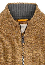 camel active Strickjacke Gelb/Braun