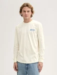 TOM TAILOR Denim T-Shirt Langarmshirt Creme/Khaki/Weiß/Beige