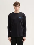 TOM TAILOR Denim T-Shirt Langarmshirt Schwarz/Dunkelblau