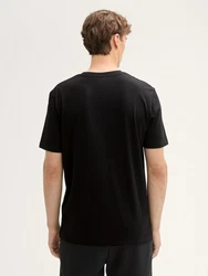 TOM TAILOR Denim T-Shirt mit Print Gelb/Schwarz/Grau