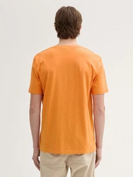 TOM TAILOR Denim T-Shirt mit Print Gelb/Orange