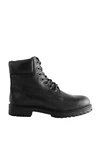 Next Lederstiefel zum Schnüren (1-tlg) Schwarz
