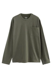 Next Stückgefärbtes T-Shirt aus schwerer Baumwolle 