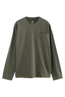 Next Stückgefärbtes T-Shirt aus schwerer Baumwolle Next Stückgefärbtes T-Shirt aus schwerer Baumwolle