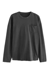 Next Stückgefärbtes T-Shirt aus schwerer Baumwolle Dunkelgrau/Grau/Hellgrau