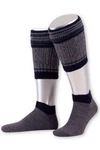 Lusana Trachtensocken Flackstrick-Loferl (L2451) anthrazit/jgeroliv/marine (L2451)