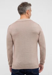 Eterna Polokragenpullover Braun/Beige/Khaki