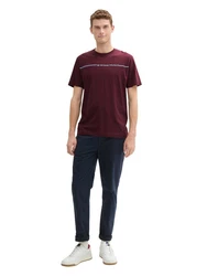 TOM TAILOR T-Shirt Dunkelrot/Bordeaux/Lila