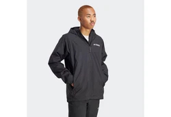 adidas TERREX Outdoorjacke MULTI 2L RAIN J Schwarz/Dunkelgrau/Grau