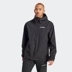 adidas TERREX Outdoorjacke MULTI 2L RAIN J Schwarz/Dunkelgrau/Grau