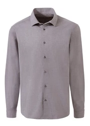 H.I.S Langarmhemd Regular-fit Hellgrau/Lila/Grau