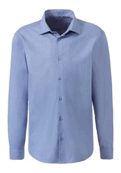 H.I.S Langarmhemd Regular-fit Dunkelblau/Blau/Hellblau