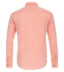 CASAMODA Langarmhemd Freizeithemd uni Rosa/Orange/Rot