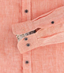 CASAMODA Langarmhemd Freizeithemd uni Rosa/Orange/Rot