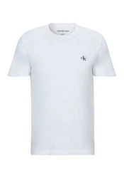 Calvin Klein Jeans T-Shirt Monologo (3-tlg) mit Logodruck Dunkelblau/Blau/Weiß