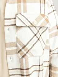 Jack & Jones Langarmhemd JPRRaymond braun/dunkelbraun/weiß
