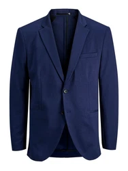 JACK & JONES Sakko 'JPRJaxon' Dunkelblau/Blau/Hellblau