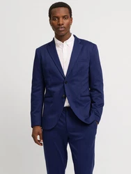 JACK & JONES Sakko 'JPRJaxon' Dunkelblau/Blau/Hellblau